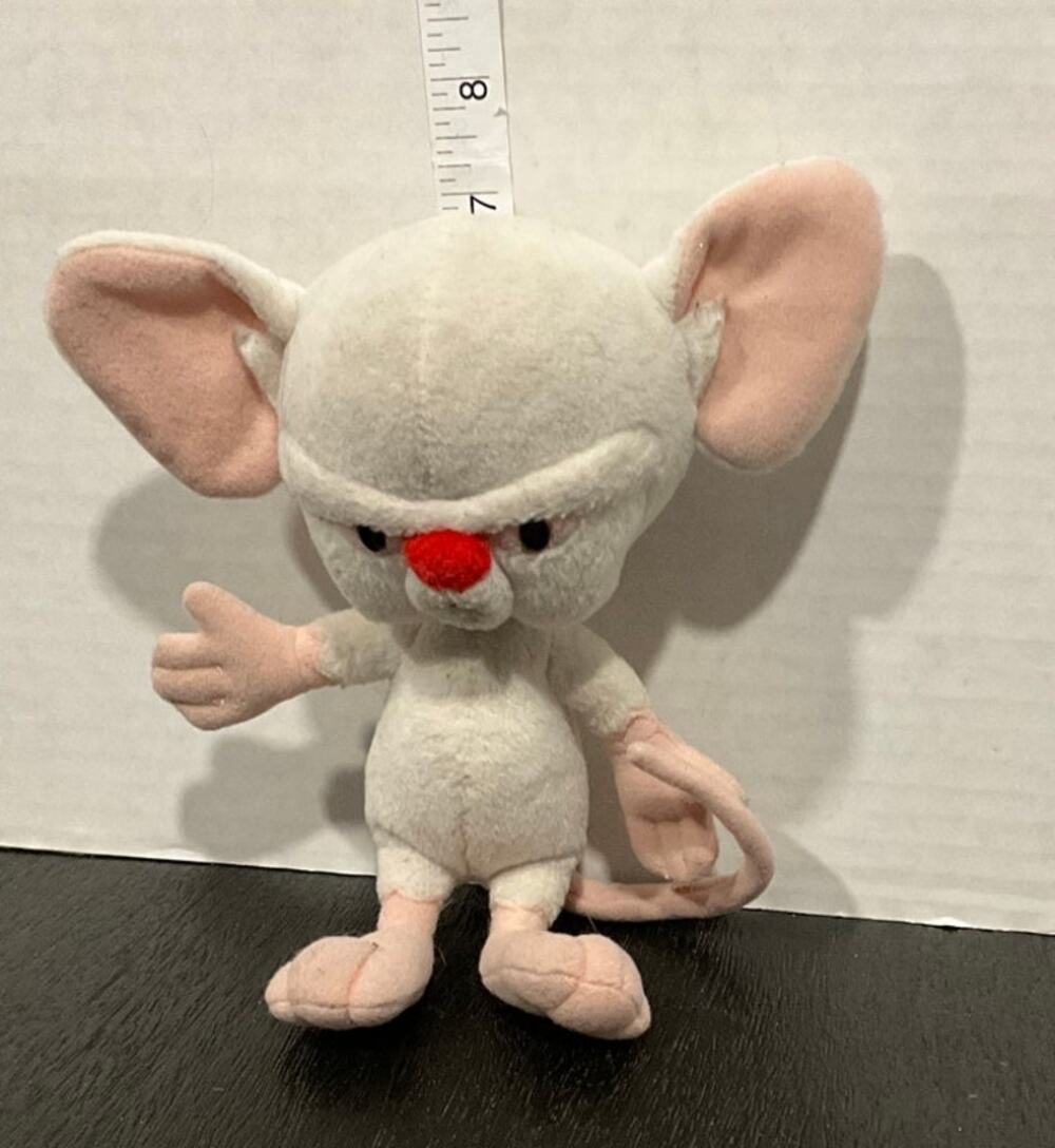 Vintage Brain Plushy from Pinky and the Brain